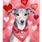 Edge Collections - 28" X 40" - Multicolor - Whippet My Valentine Large Porch - 1 Piece